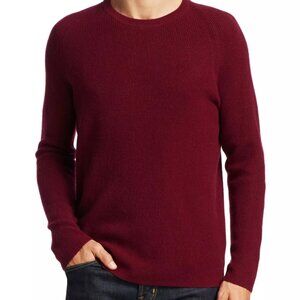 Theory Enzo Cashmere Sweater Men’s L Radish Red Crew Neck Knit Like New